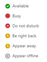 Microsoft Teams User Status indicator