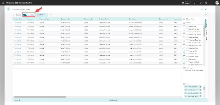 Screenshot taken from Centric Consulting’s Business Central Sandbox Environment